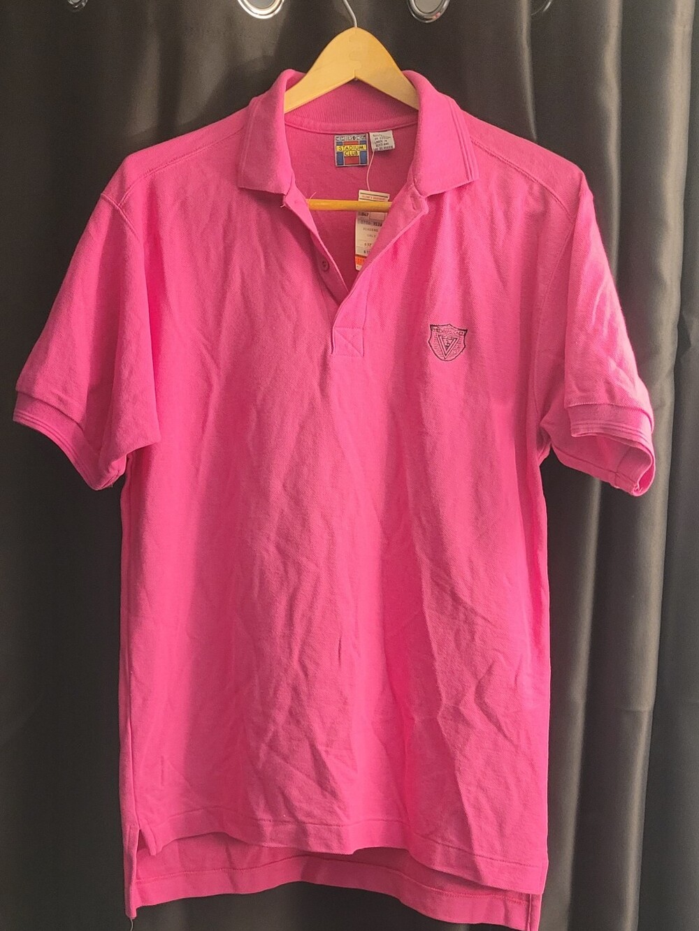 Vintage Mens Member's Only Polo Shirt, Pink, Large NWT
